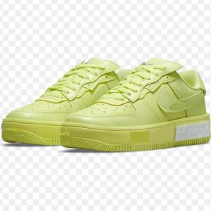 Nike Women's Air Force 1 Fontanka in Yellow Strike